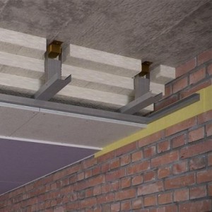 Каркасный звукоизоляционный потолок на подвесах Виброфлекс-К15 (более 